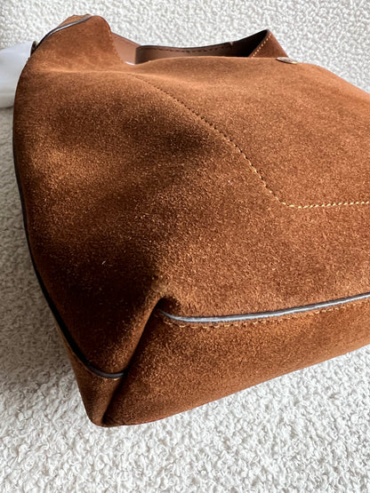Coach Brown Suede Brooklyn 28 Shoulder Bag (RRP £350)