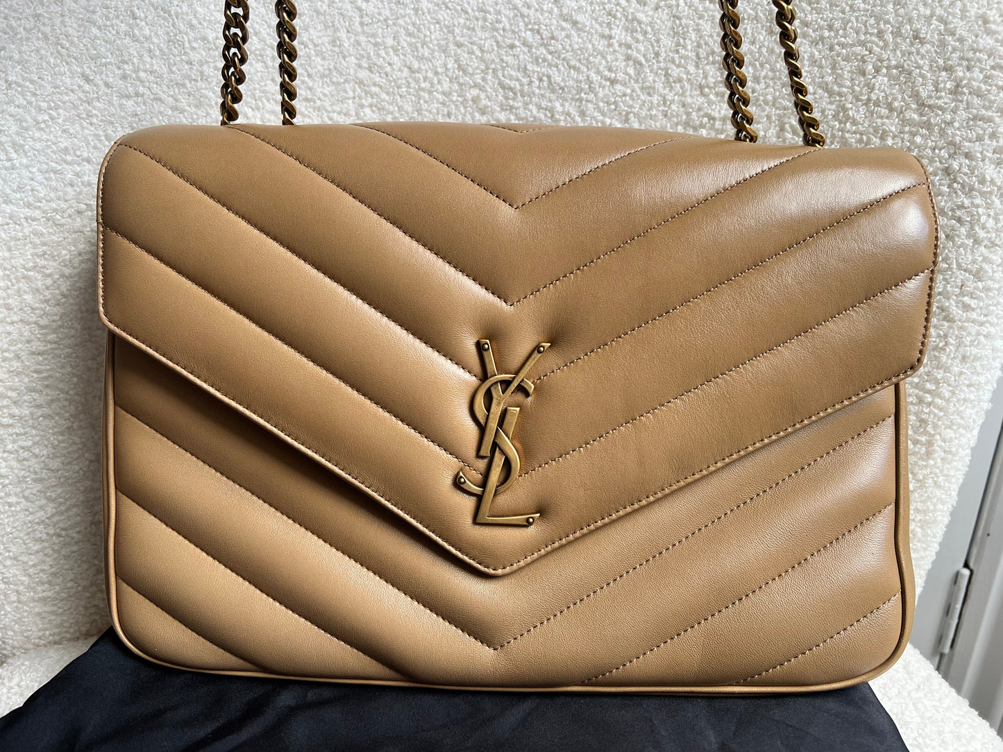 Yves Saint Laurent (YSL) Medium Natural Tan LouLou (RRP £2145)