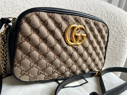 Gucci GG Marmont Canvas Small Shoulder Bag