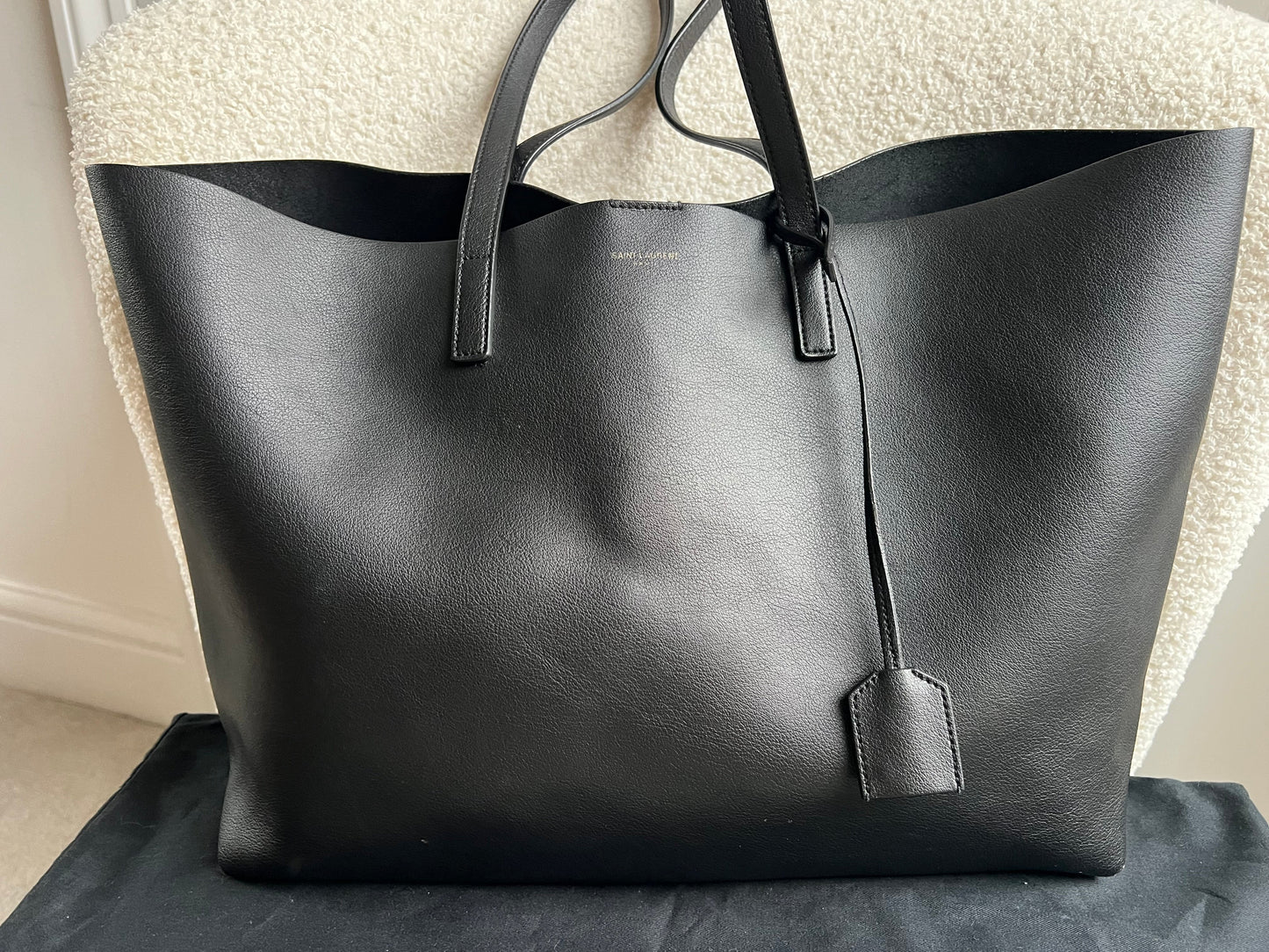 Yves Saint Laurent (YSL) Black E/W Shopping Tote (RRP £1115)