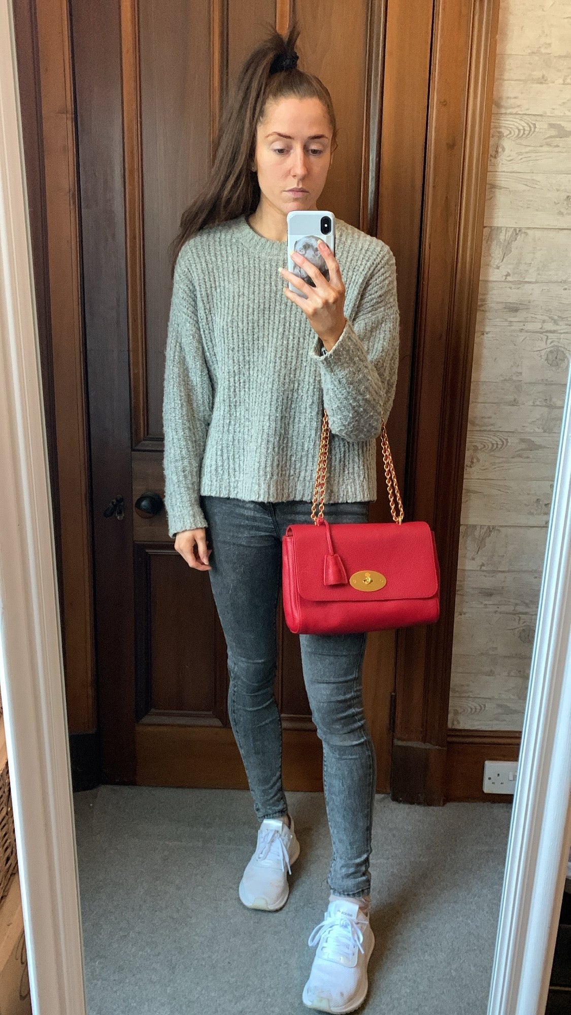 Mulberry Scarlet Medium Lily with Gold Hardware (RRP £1095)