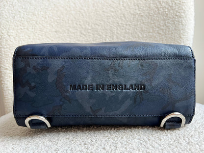 Mulberry Mini Cara Backpack in Midnight Blue Camo Printed Goat (RRP £995)