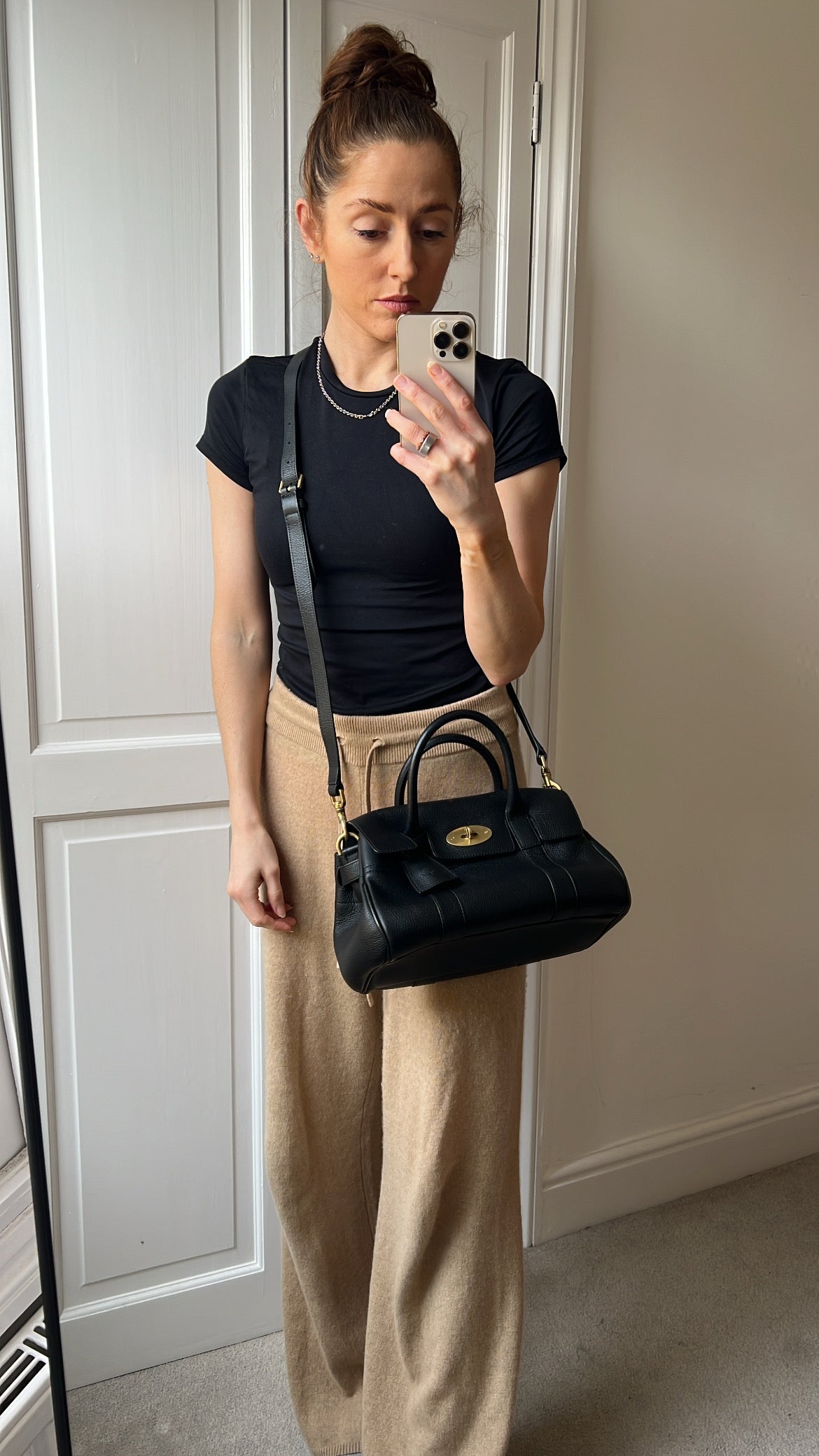 Mulberry Black Bayswater Satchel (RRP £995)