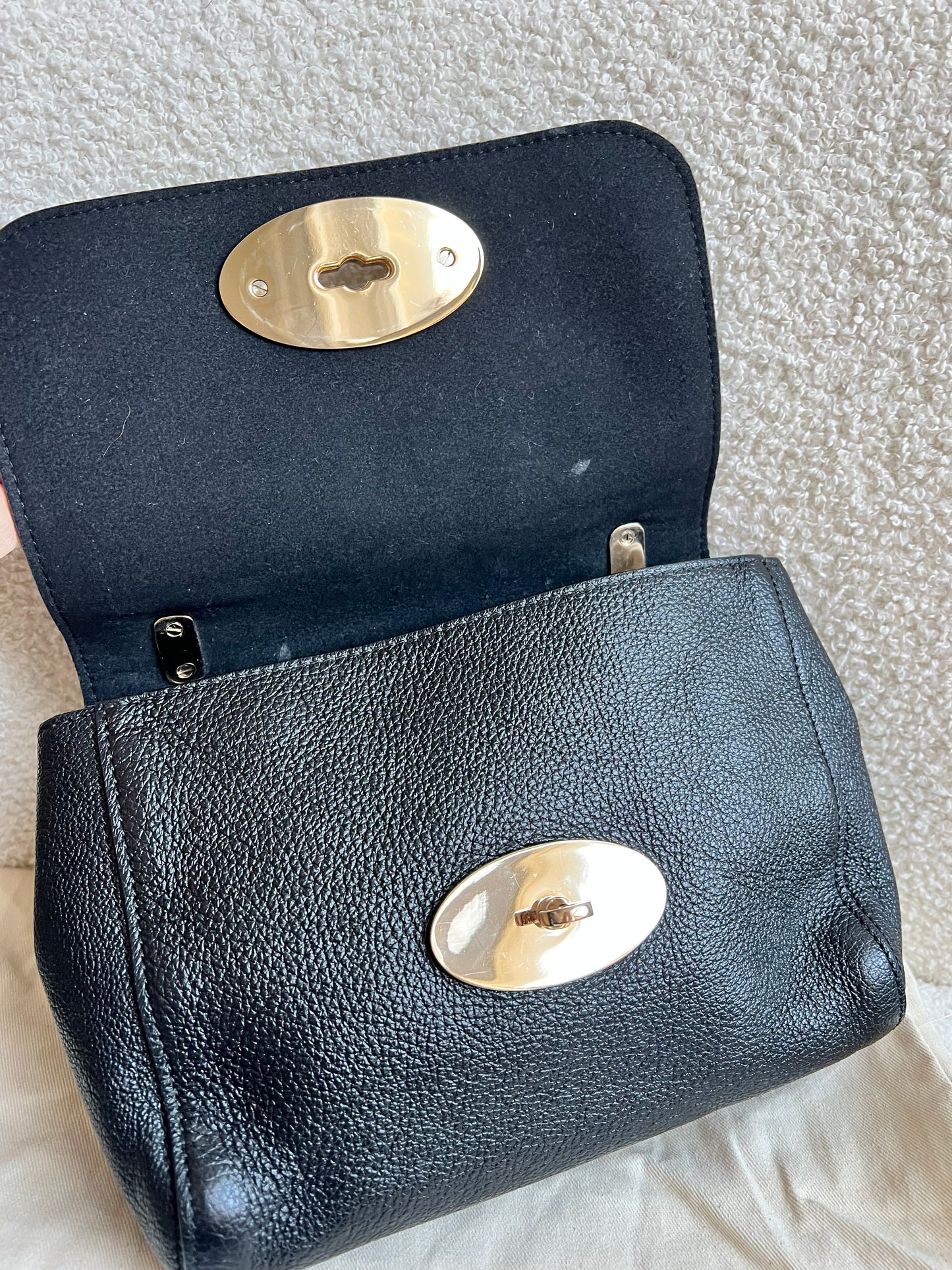 Mulberry Black Regular Lily with Gold Hardware (RRP £995)