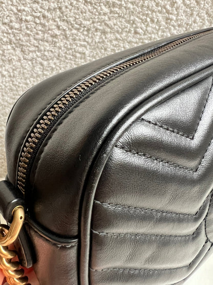 Gucci GG Black Marmont Small Shoulder Bag (RRP £1440)