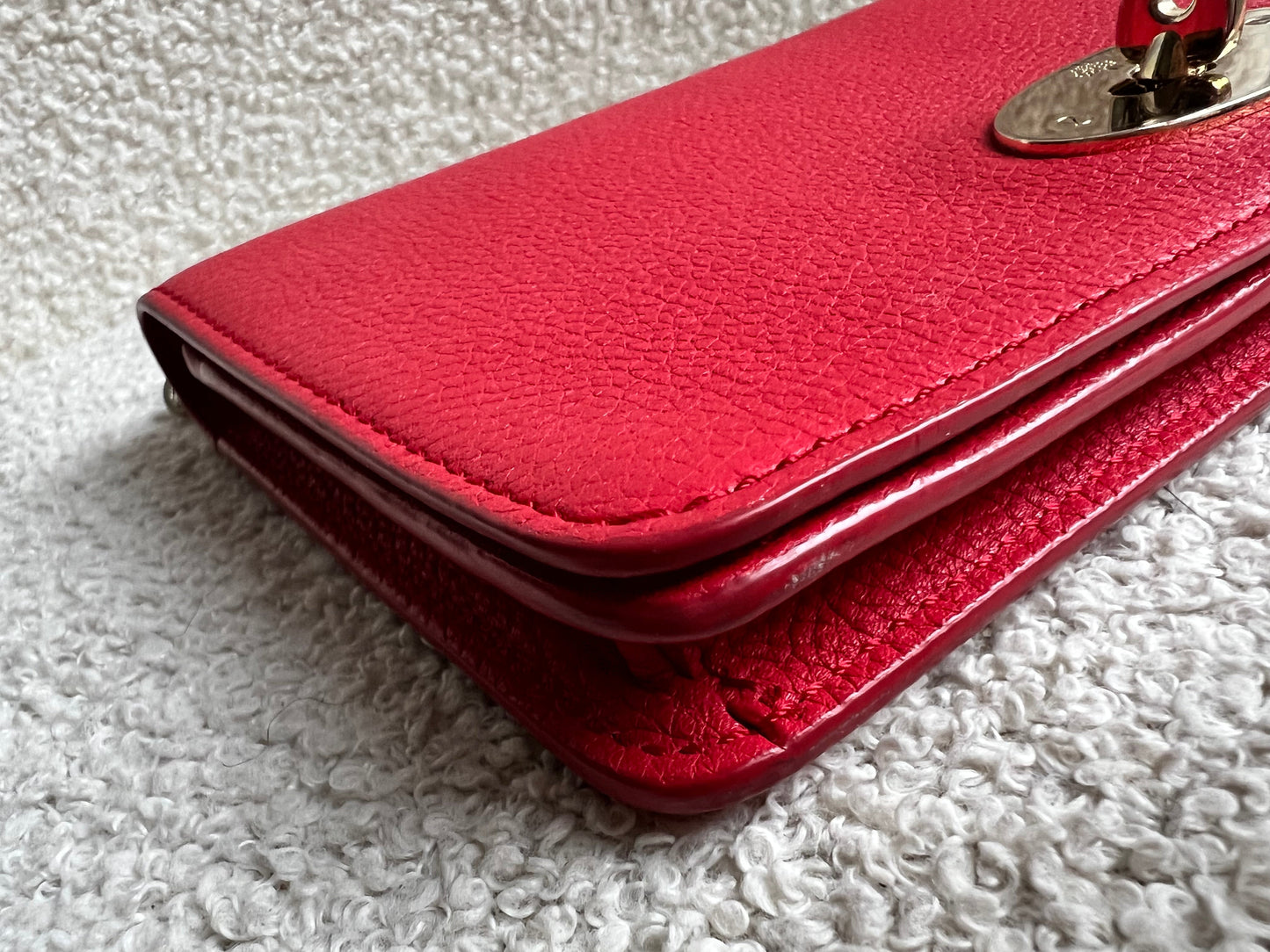 Mulberry Hibiscus Red Bayswater Clutch (RRP £495)