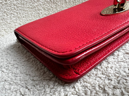 Mulberry Hibiscus Red Bayswater Clutch (RRP £495)