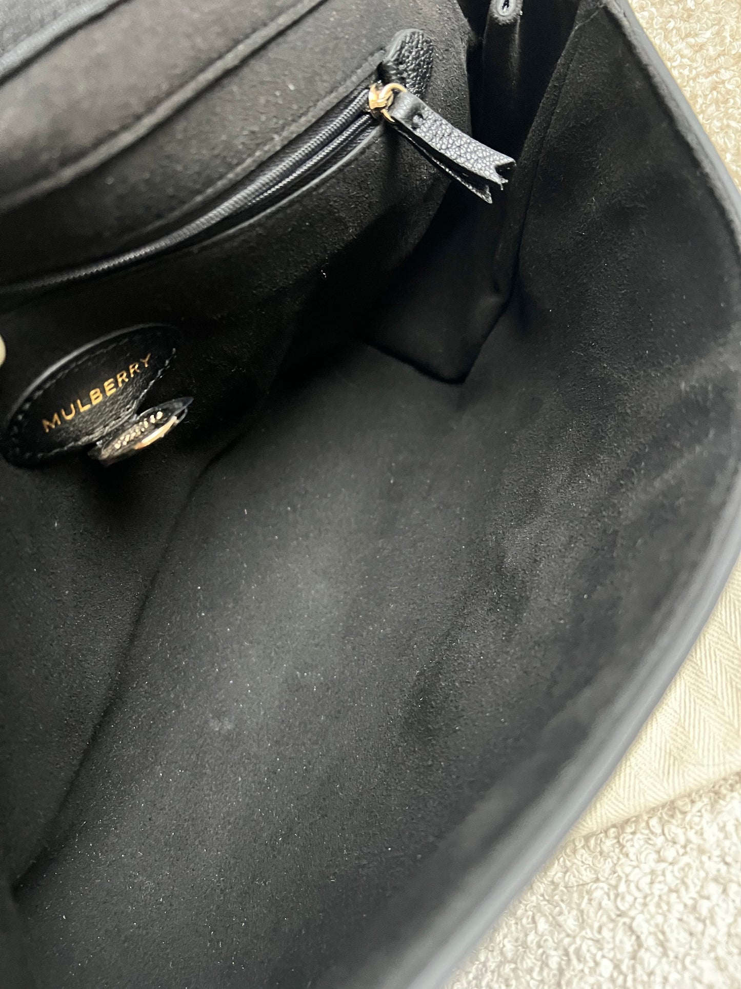 Mulberry Black Medium Lily with Gold Hardware (RRP £1195)