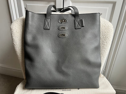 Mulberry Brynmore Tote in Charcoal Grey heavy grain