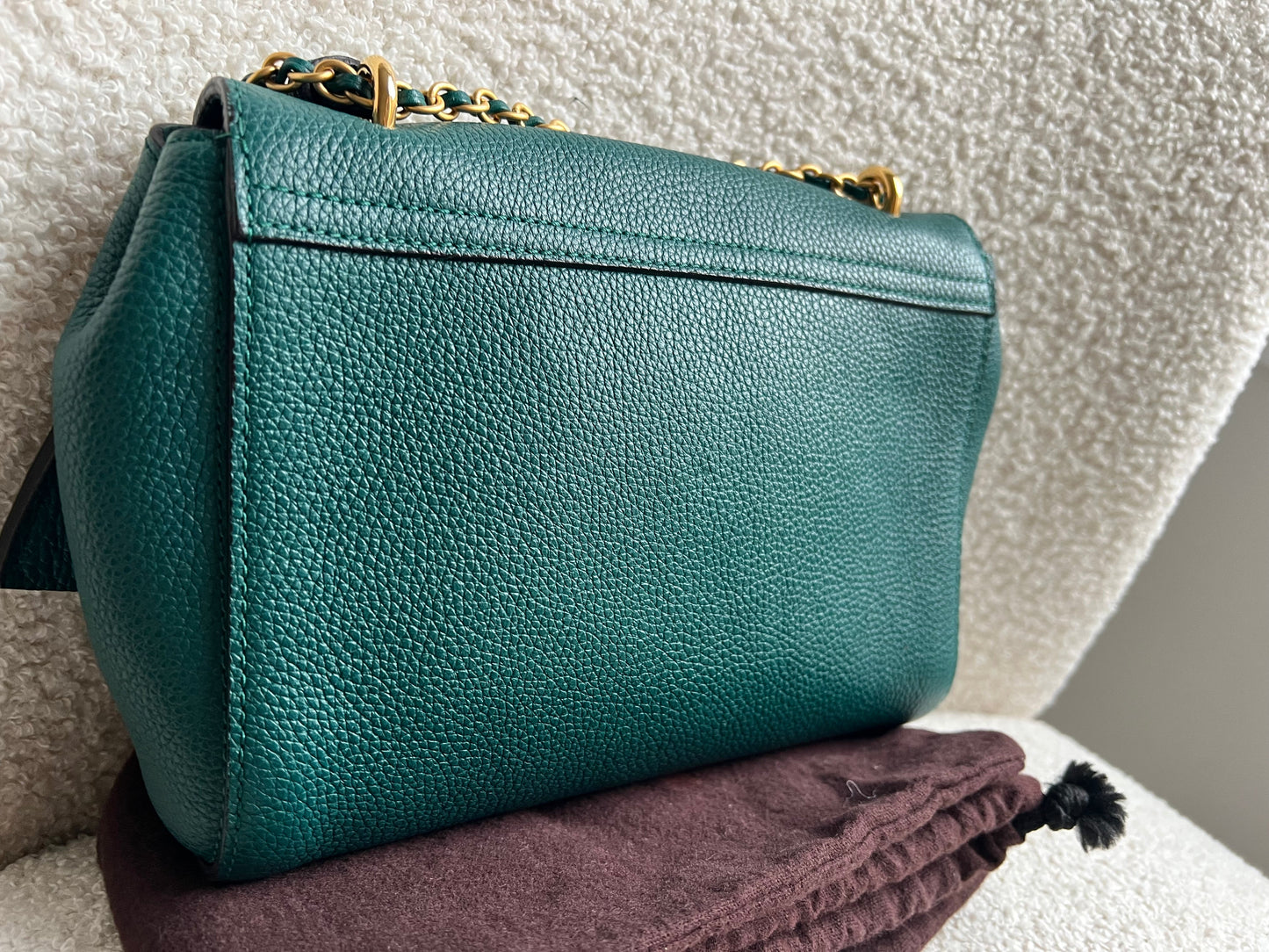 Mulberry Ocean Green Regular Lily with Gold Hardware (RRP £995)