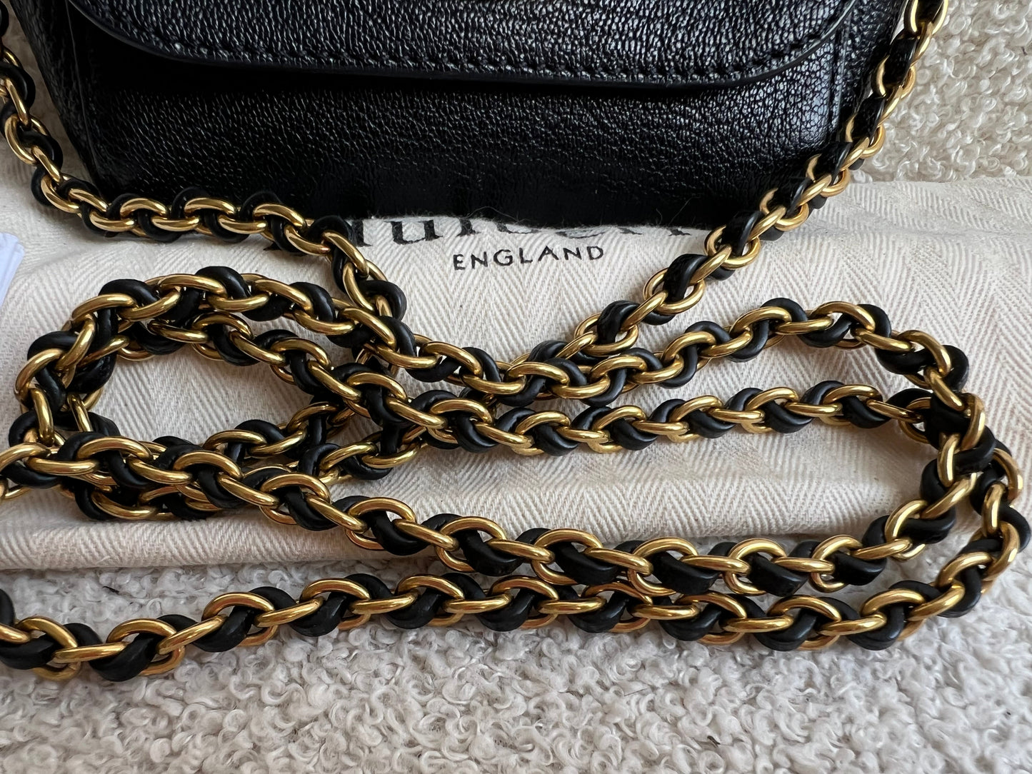 Mulberry Black Mini Lily with Gold Hardware (RRP £395)