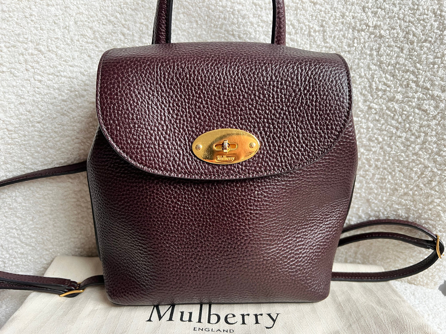 Mulberry Oxblood Mini Bayswater Backpack (RRP £695)
