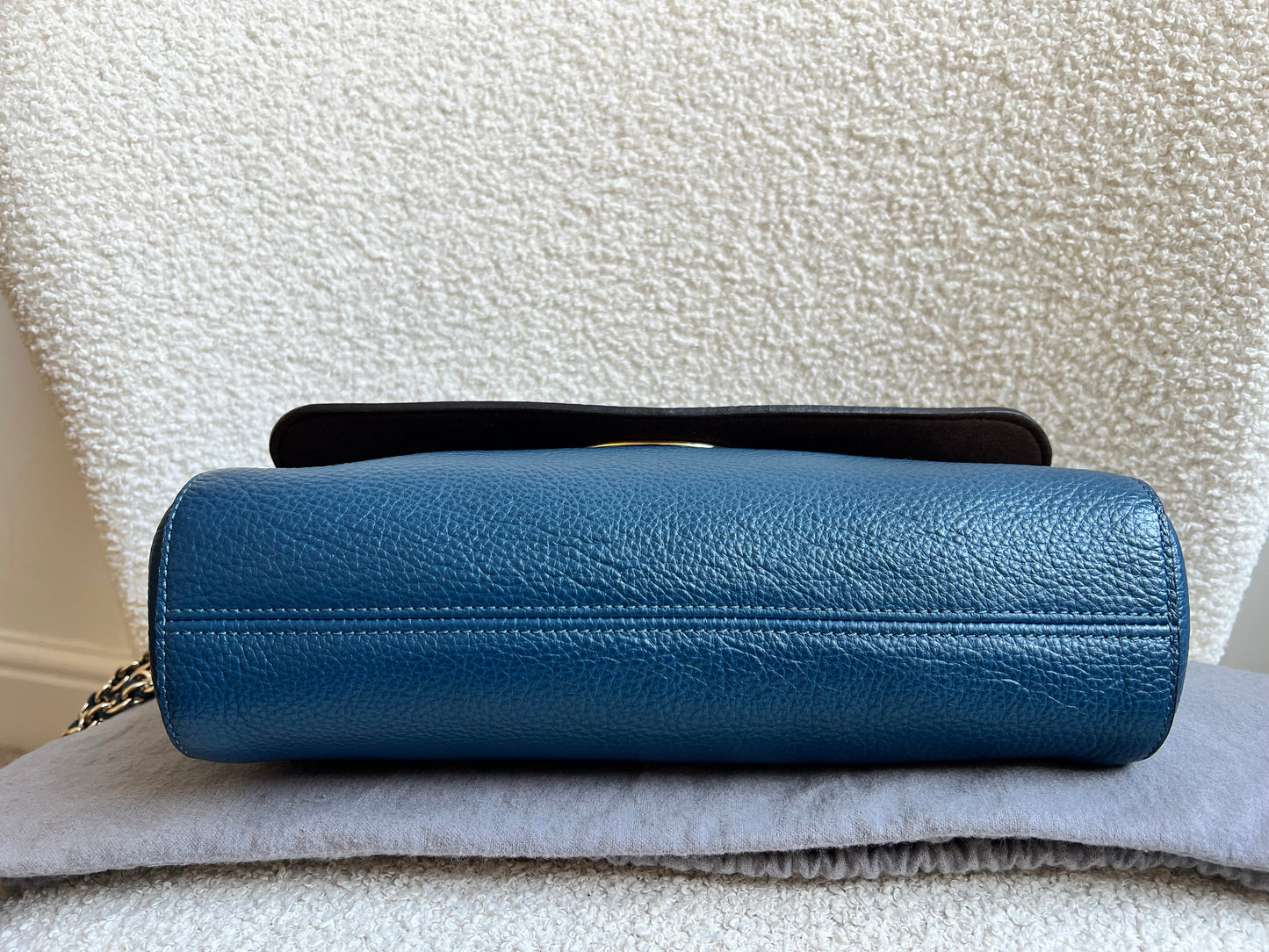 Mulberry Deep Sea Blue Medium Lily with Gold Hardware (RRP £1050)