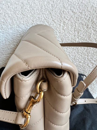 Yves Saint Laurent (YSL) Dark Beige Toy Lou Lou (RRP £1,350)