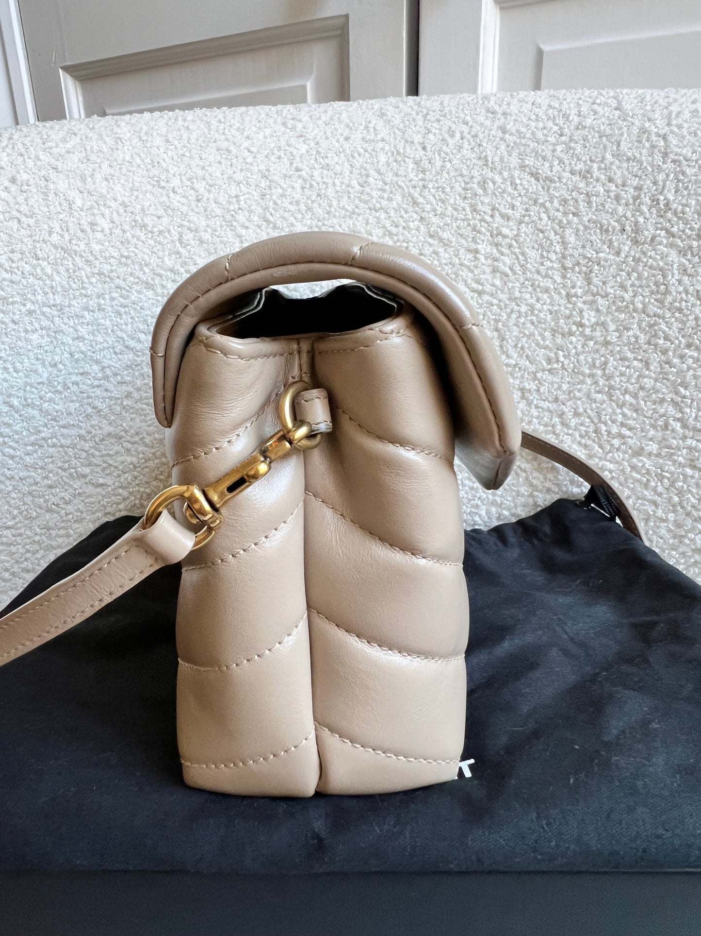 Yves Saint Laurent (YSL) Dark Beige Toy Lou Lou (RRP £1,350)