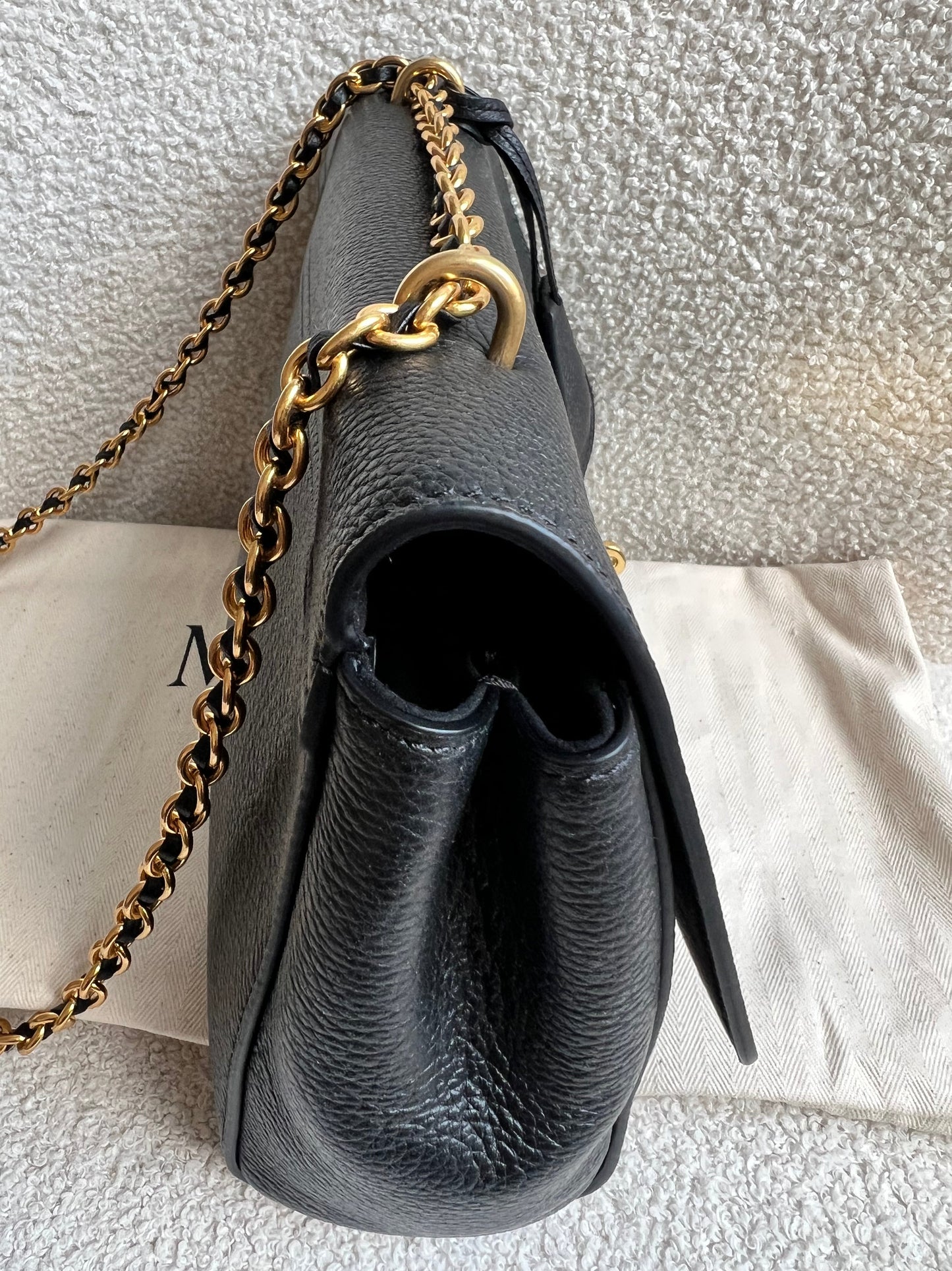 Mulberry Black Medium Lily with Gold Hardware (RRP £1095)