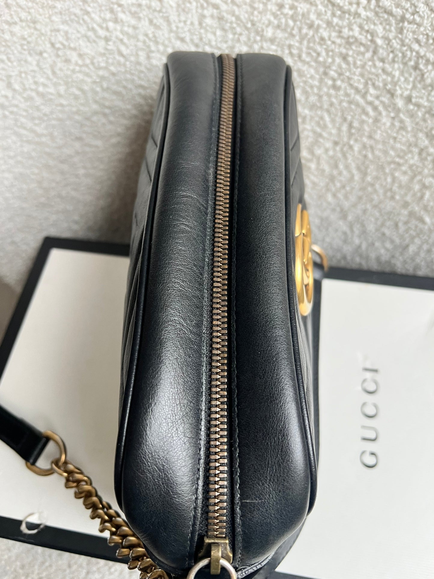 Gucci GG Black Marmont Small Shoulder Bag (RRP £1440)