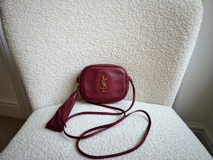 Yves Saint Laurent (YSL) Burgundy Blogger Camera Bag