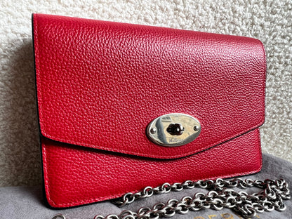 Mulberry Lancaster Red Small Darley Shoulder Bag (RRP £695)