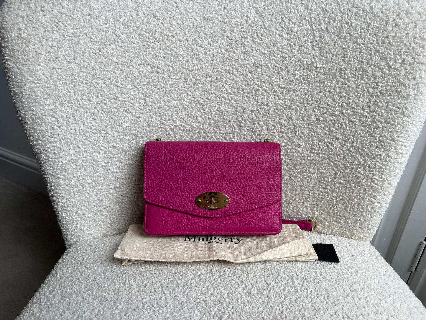 Mulberry Pink Small Darley Shoulder Bag (RRP £695)
