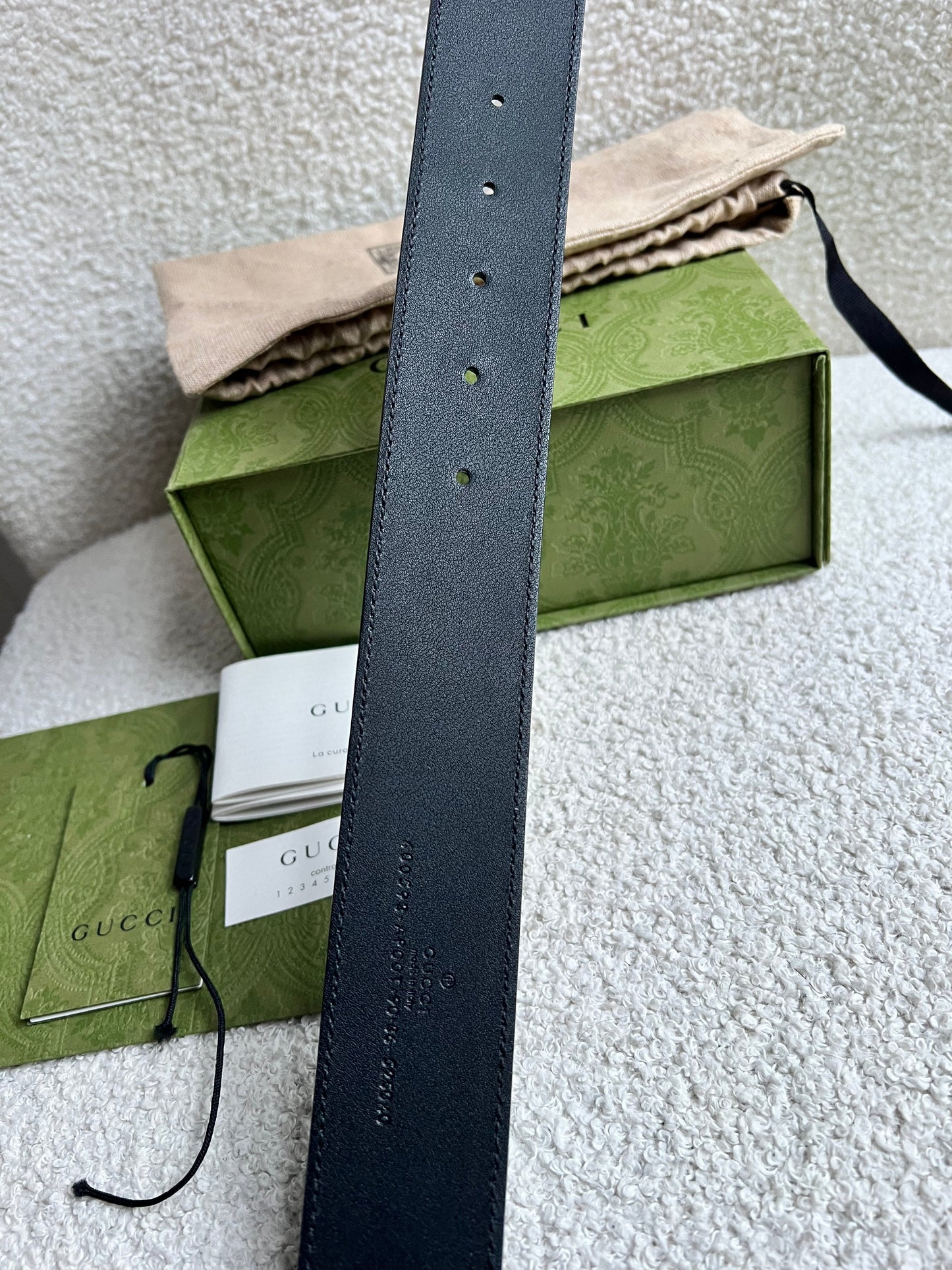 Gucci GG Marmont Black Wide Leather Belt with Shiny Gold Buckle (RRP £410)