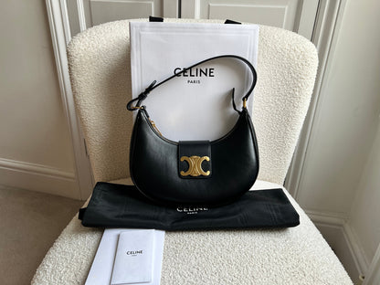 Celine Medium Ava Triomphe in Black (RRP £1850)