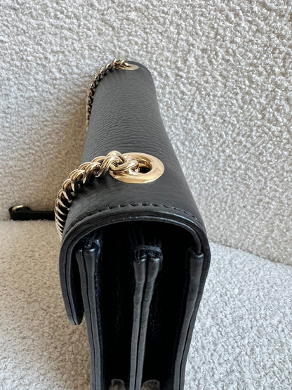 Gucci Interlocking GG Black Small Shoulder Bag