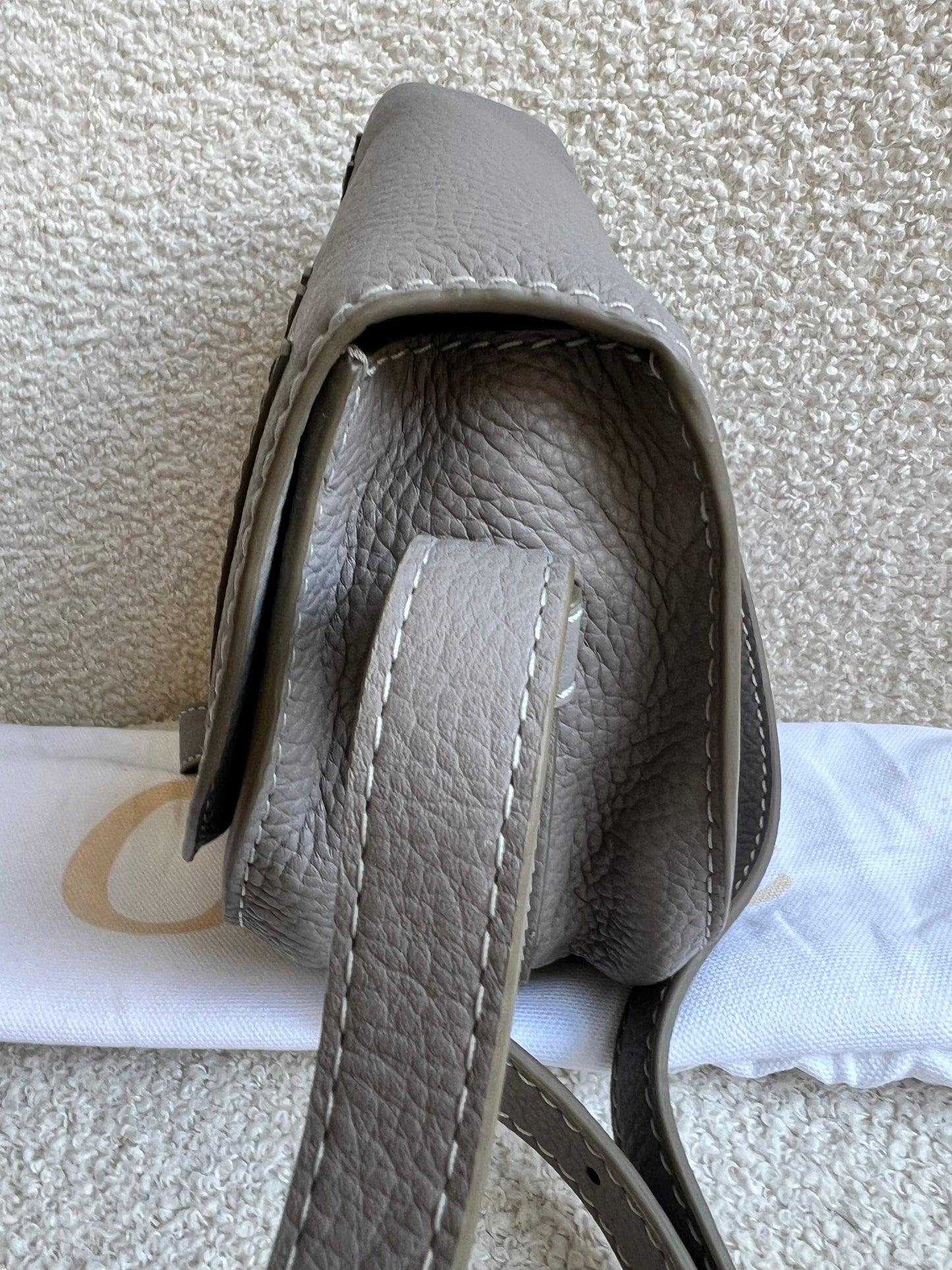 Chloe Small Cashmere Grey Marcie Saddle Bag (RRP £1050)
