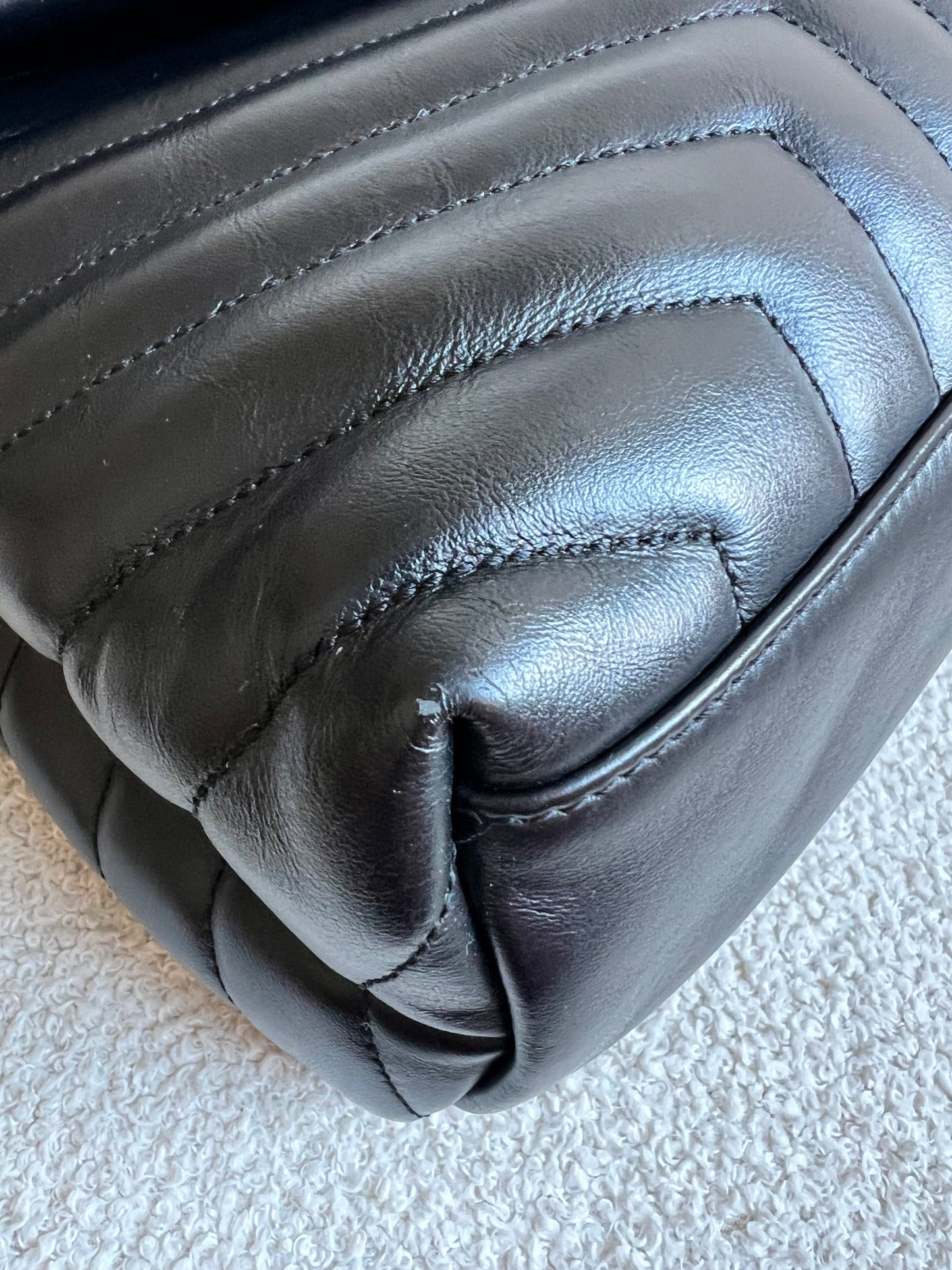 Yves Saint Laurent (YSL) Medium Black Lou Lou (RRP £2,100)