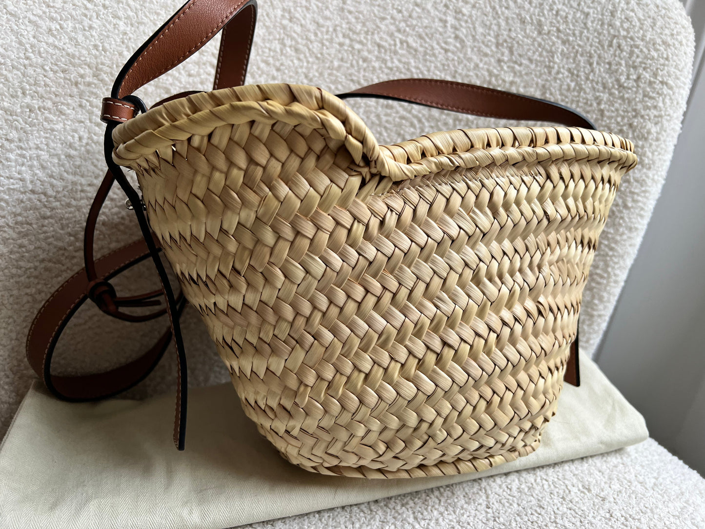Loewe Drawstring bucket basket bag (RRP £450)