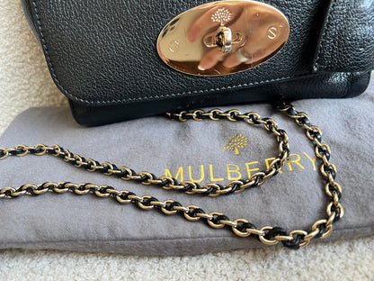 Mulberry Black Regular Lily with Gold Hardware (RRP £995)