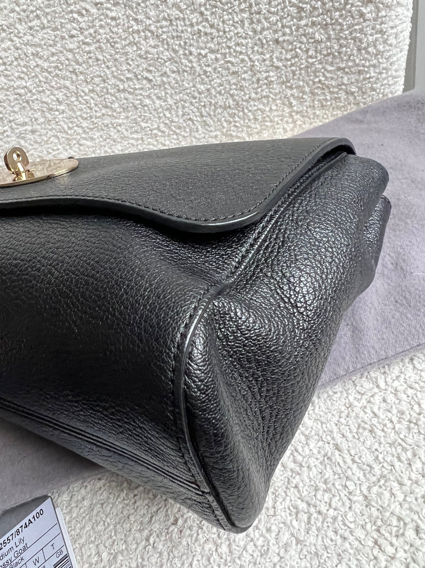 Mulberry Black Medium Lily with Gold Hardware (RRP £1195)
