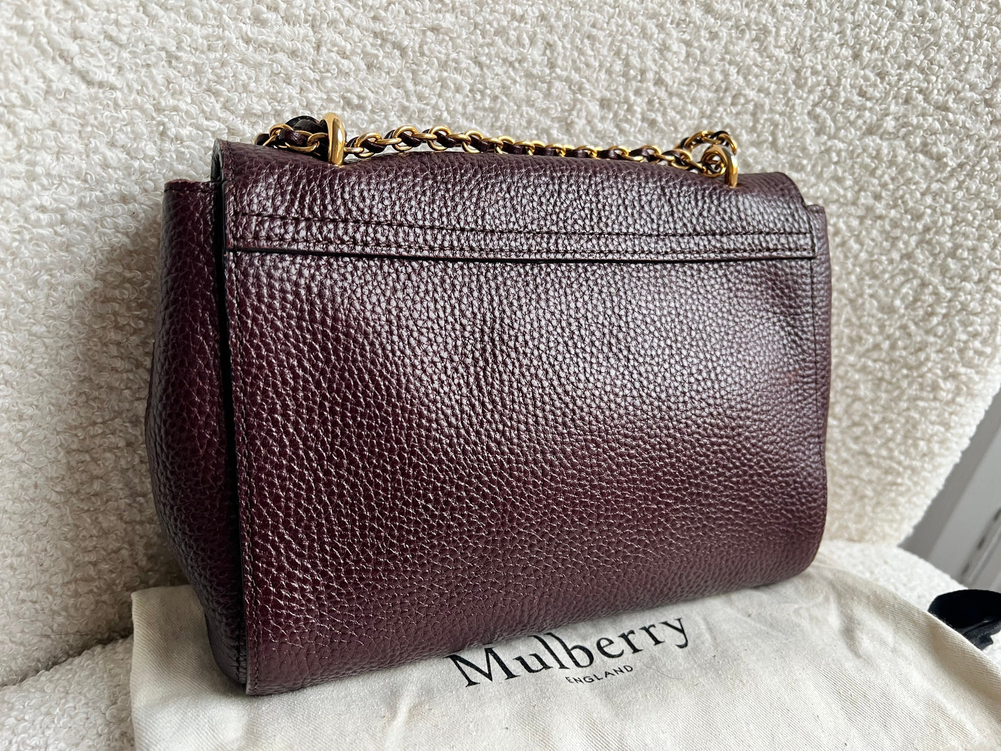 Mulberry Oxblood Regular Lily with Gold Hardware (RRP £895)