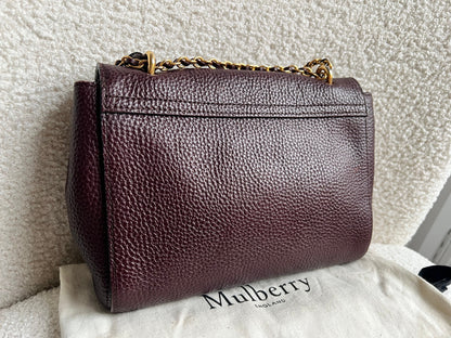 Mulberry Oxblood Regular Lily with Gold Hardware (RRP £895)