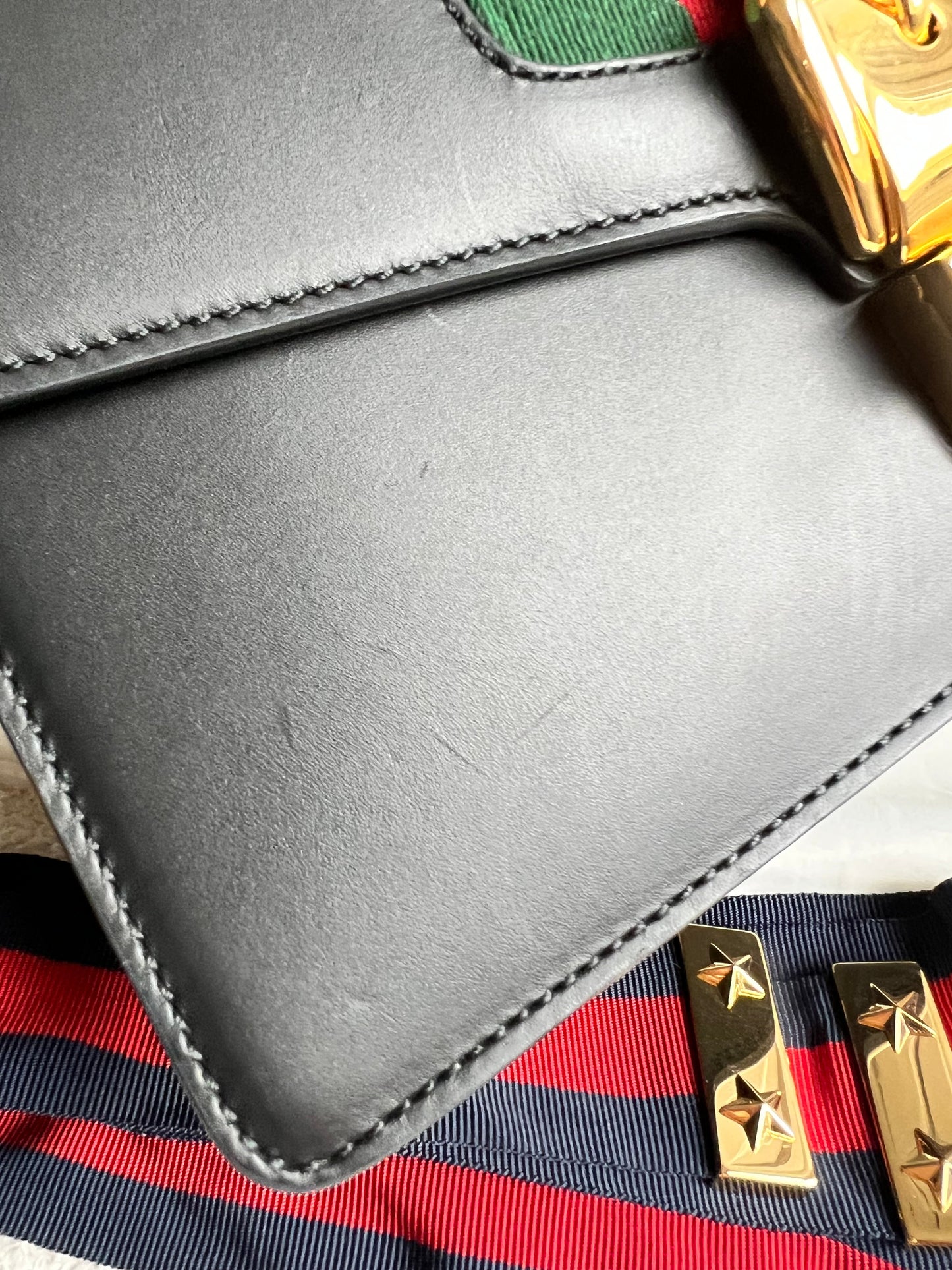 Gucci Navy Blue Sylvie Small Bag (RRP £1,920)