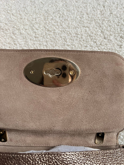 Mulberry Metallic Mushroom Regular Lily with Gold Hardware (RRP £995)