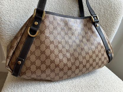 Gucci GG Coated Canvas Abbey Hobo