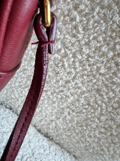 Yves Saint Laurent (YSL) Burgundy Blogger Camera Bag