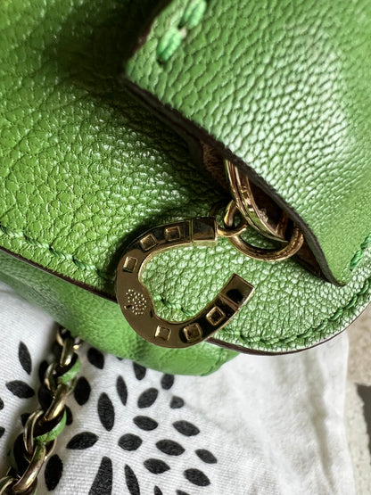 Mulberry Grass Green Regular Lily with Gold Hardware (RRP £895)