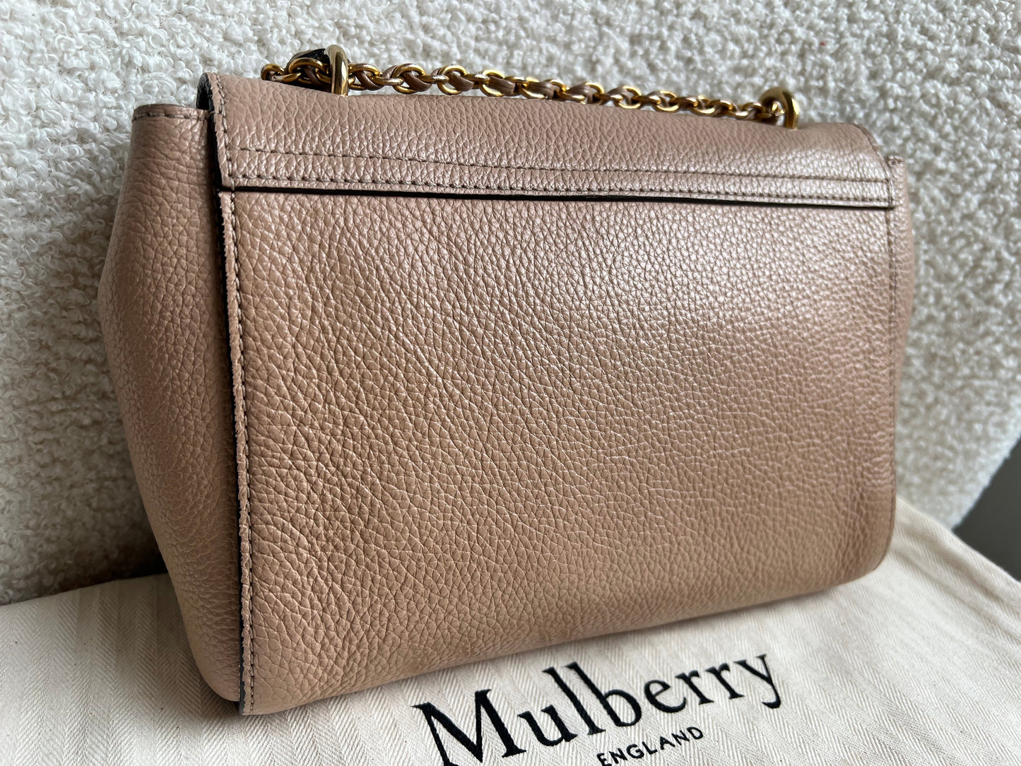 Mulberry Rosewater Regular Lily with Gold Hardware (RRP £995)