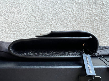 Yves Saint Laurent (YSL) Black Uptown Chain Wallet (RRP £1110)