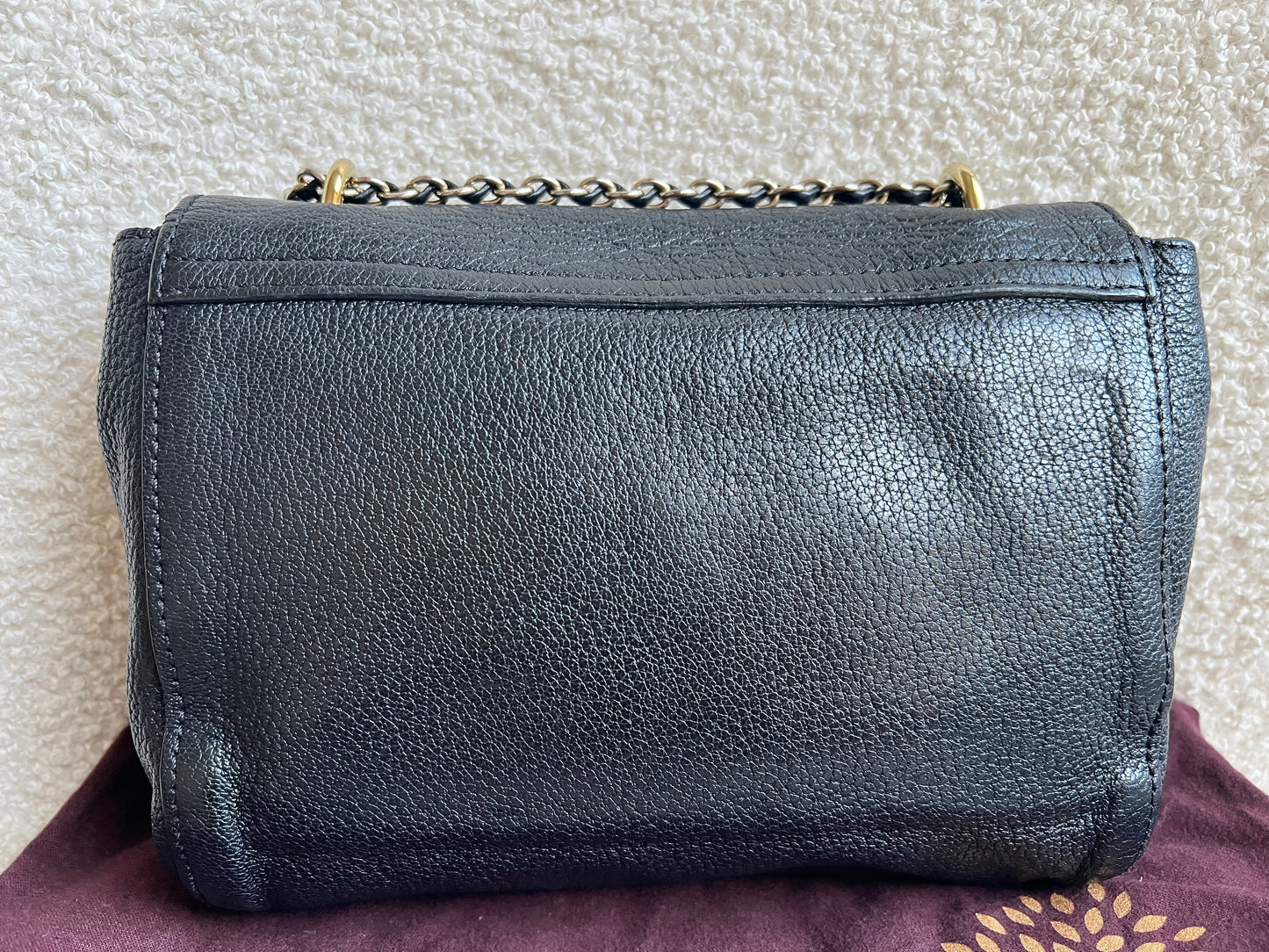 Mulberry Black Regular Lily with Hardware (RRP £995)