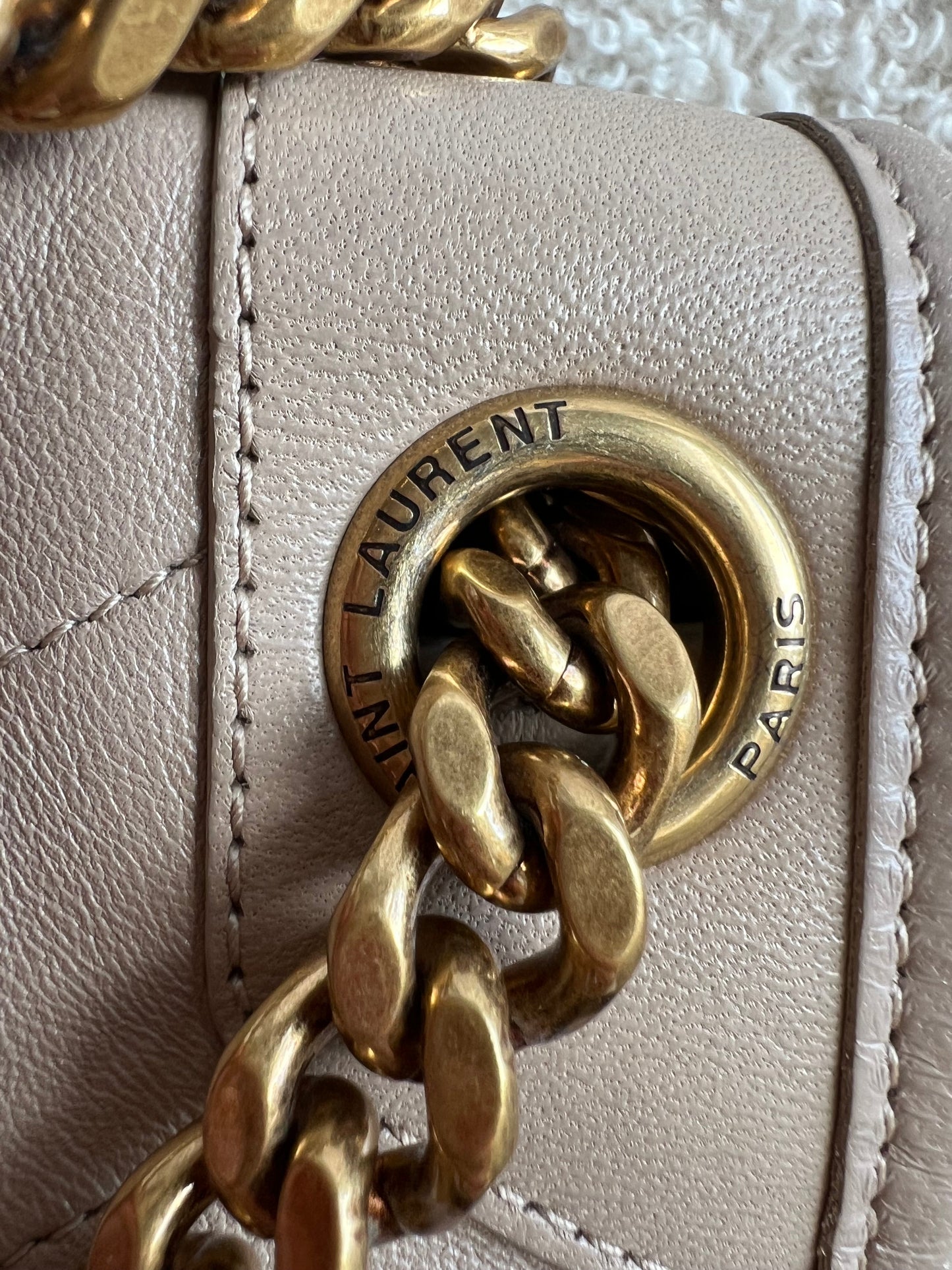 Yves Saint Laurent (YSL) Beige Medium Niki Chain Bag (RRP £2500)