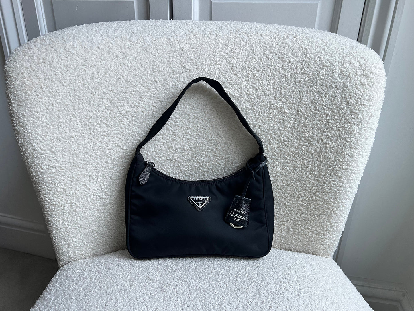 Prada Re-edition Black Nylon Shoulder Bag (RRP £920)