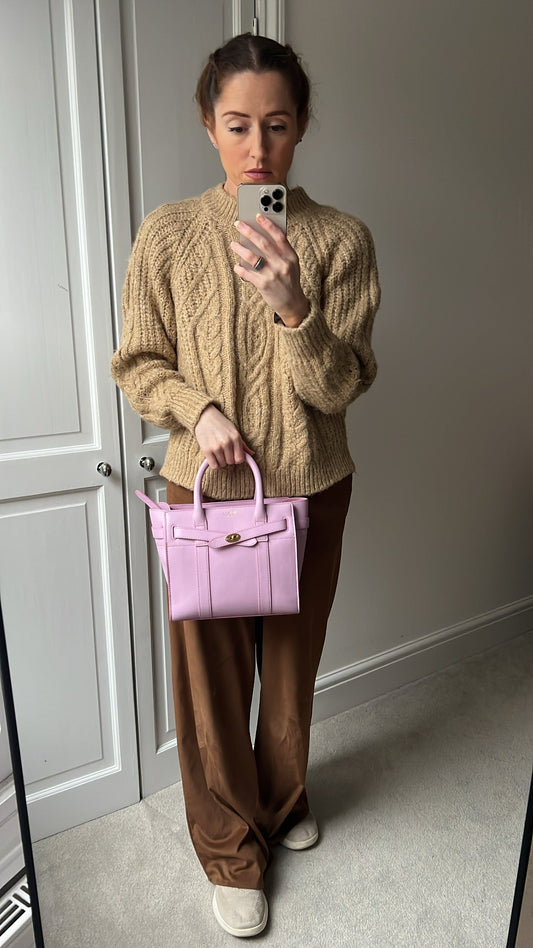 Mulberry Lilac Mini Zipped Bayswater (RRP £1095)