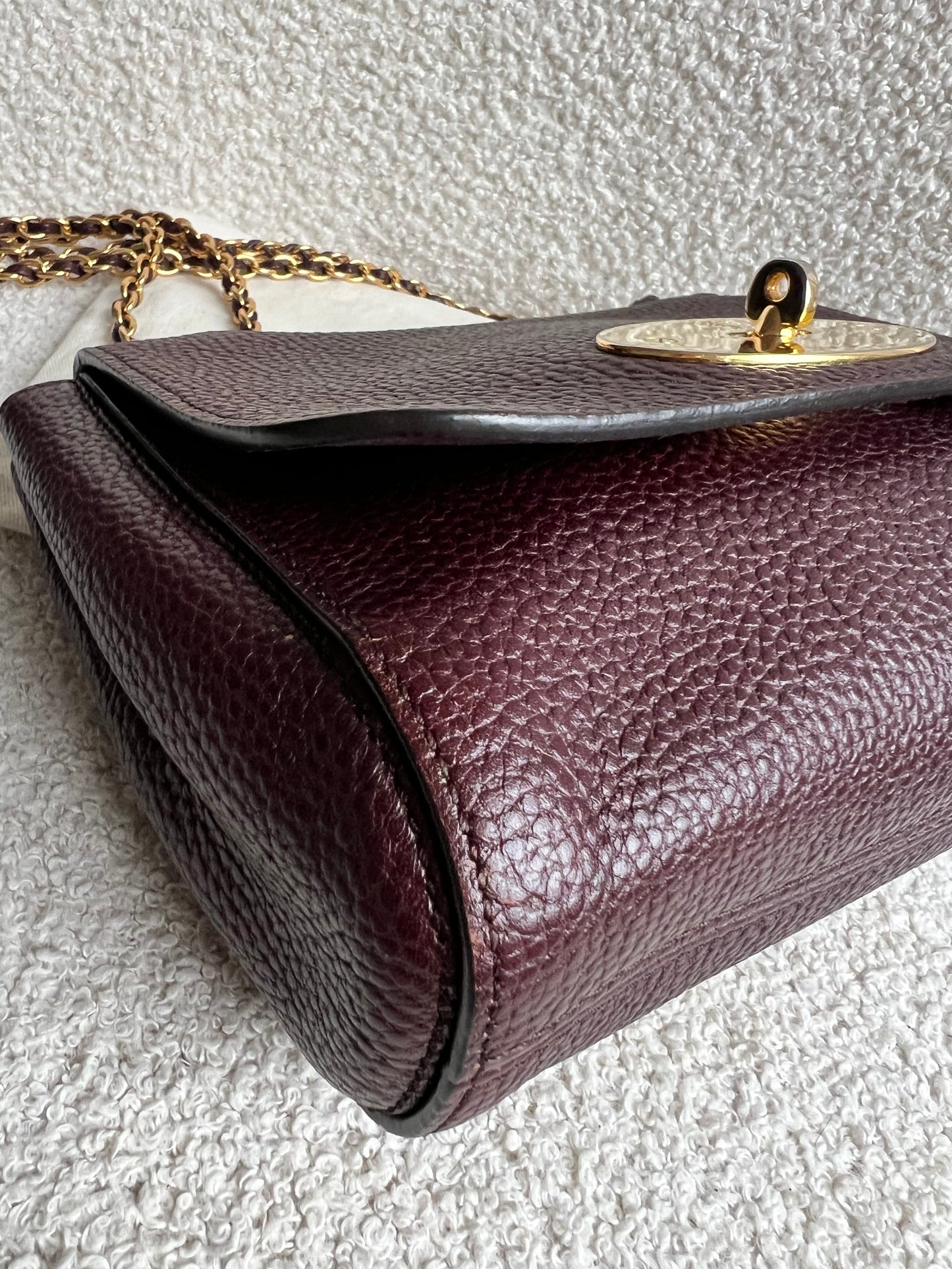 Mulberry Oxblood Regular Lily with Gold Hardware (RRP £895)