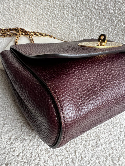 Mulberry Oxblood Regular Lily with Gold Hardware (RRP £895)