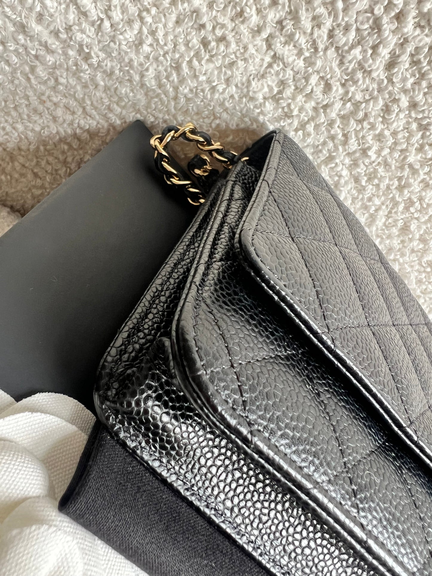 Chanel Black Caviar Wallet on Chain (RRP £2,930)