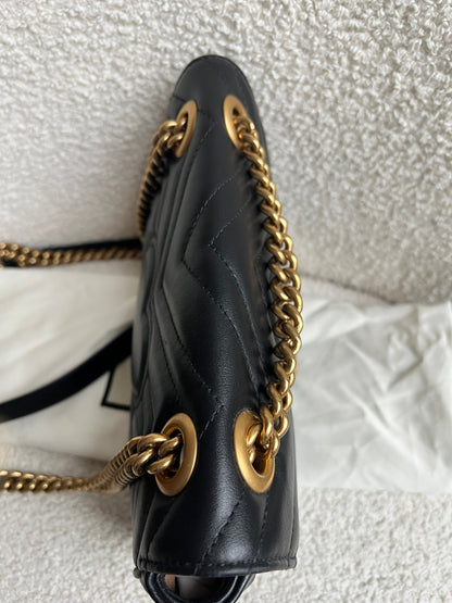 Gucci GG Black Marmont Mini Shoulder Bag (RRP £1,890)