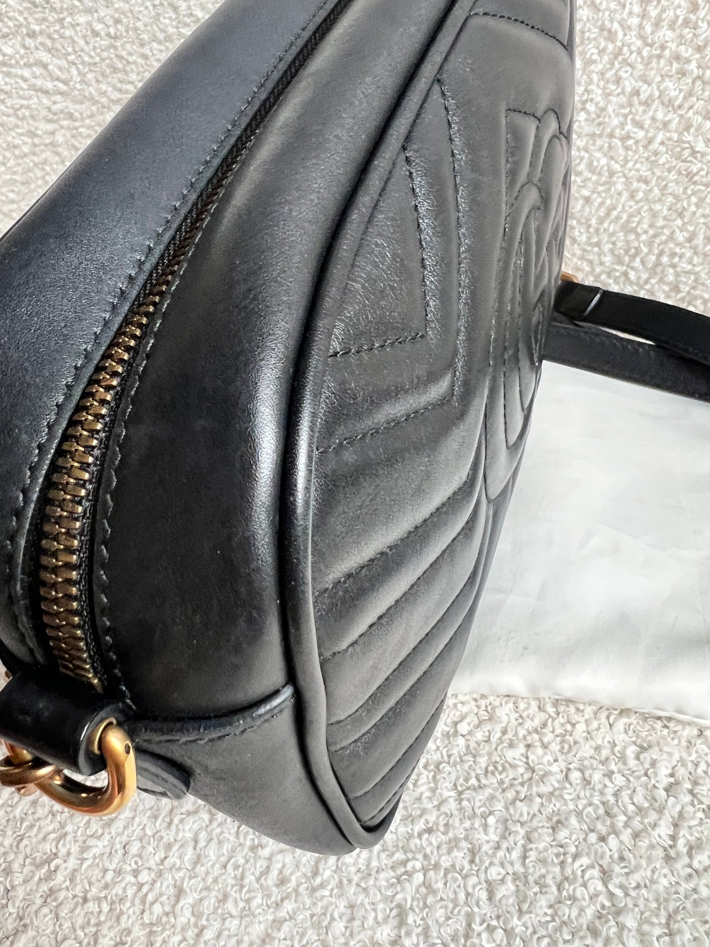 Gucci GG Black Marmont Small Shoulder Bag (RRP £1440)